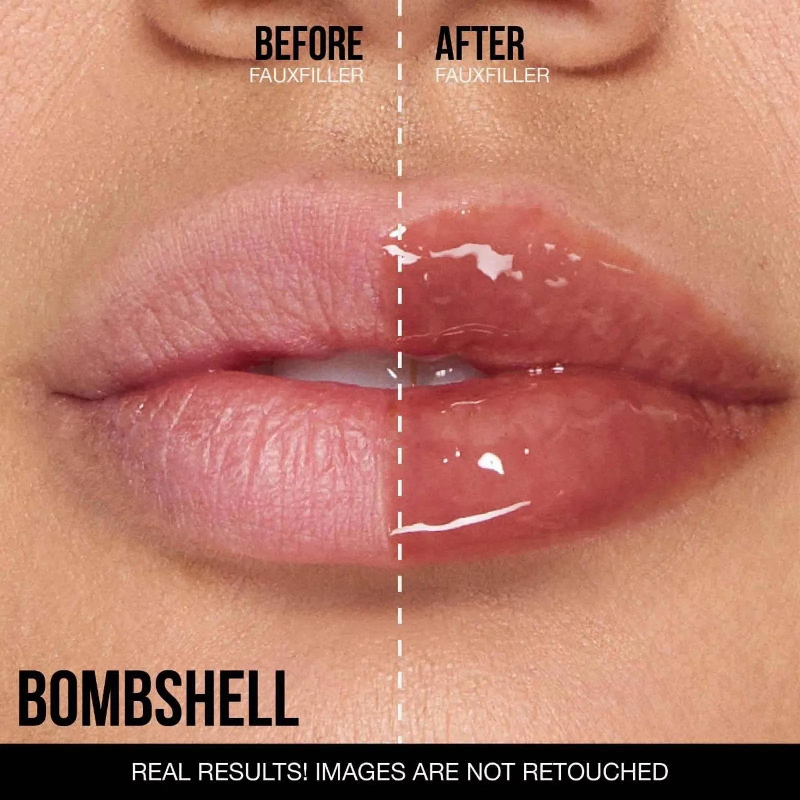 Huda FAUX FILLER Extra Shine Lip Gloss Bombshell