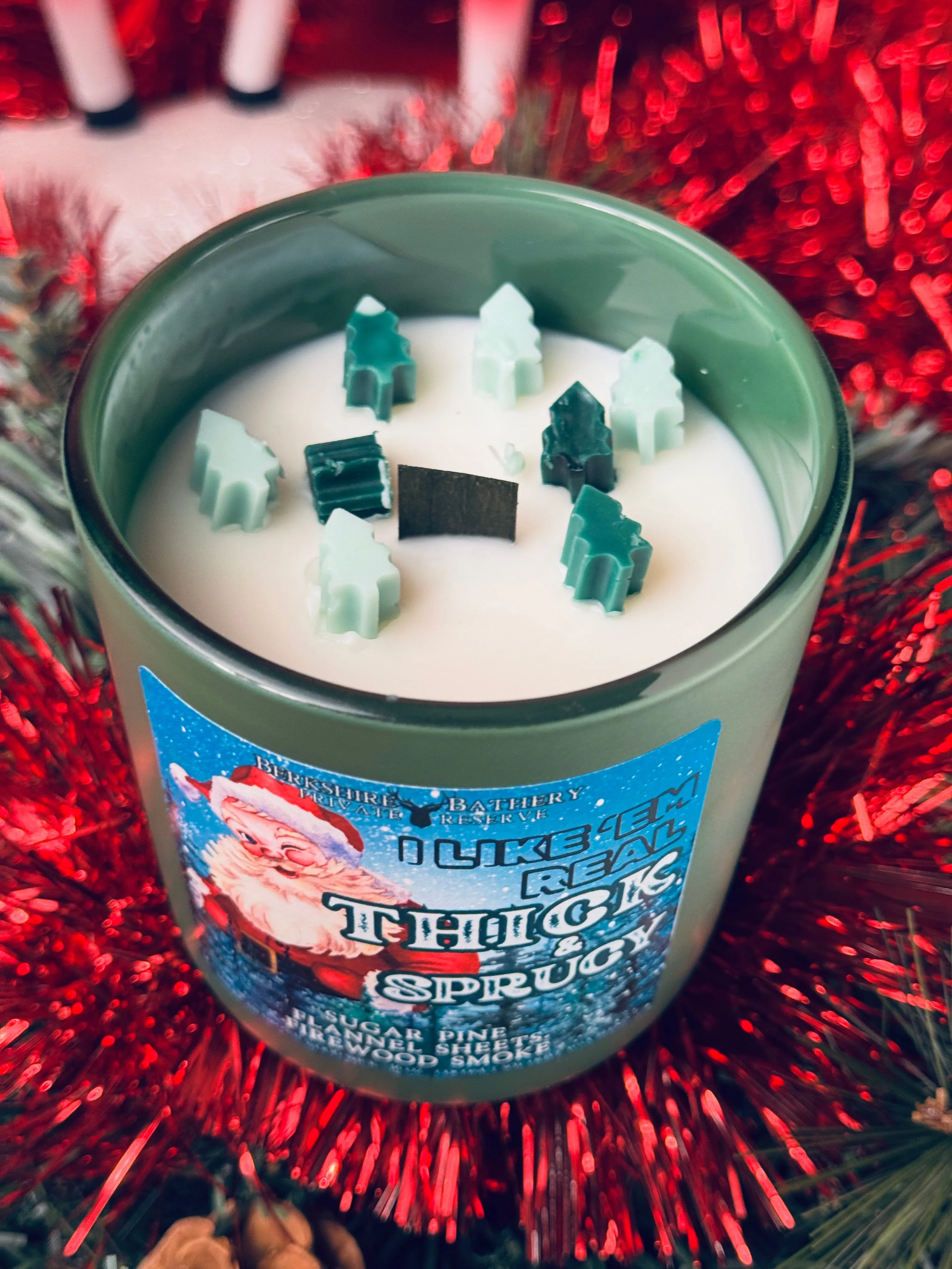 I LIKE 'EM REAL THICK & SPRUCY | Sweet Oud Woods  - 16oz Wood Wick Candle