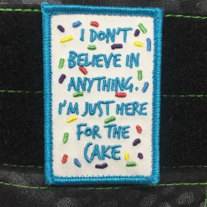 I'M JUST HERE FOR THE CAKE MORALE PATCH