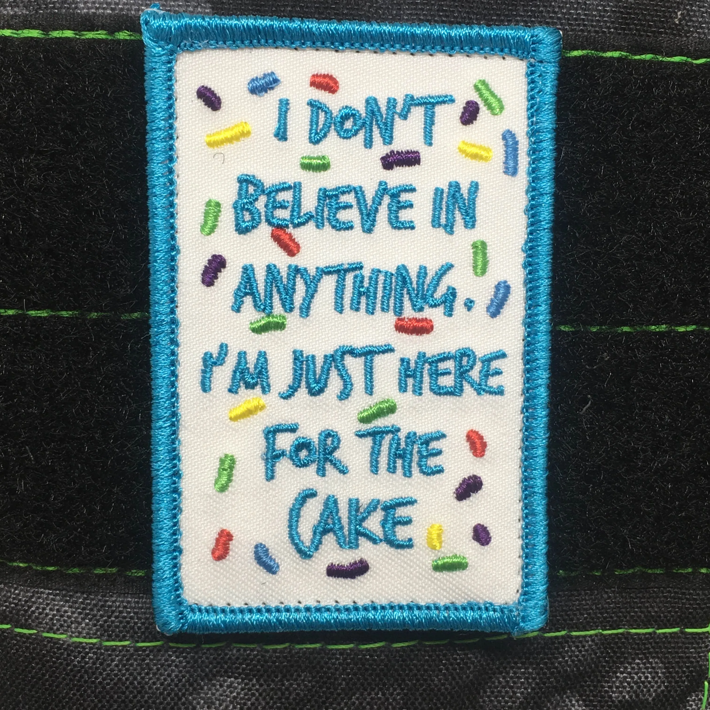 I'M JUST HERE FOR THE CAKE MORALE PATCH