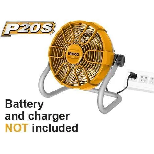 Ingco 11" 20V Lithium-Ion Fan with 2 Speed Settings – CFALI2002
