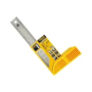 Ingco 300mm (12") Stainless Steel Angle Square with Marking Point – HAS123002