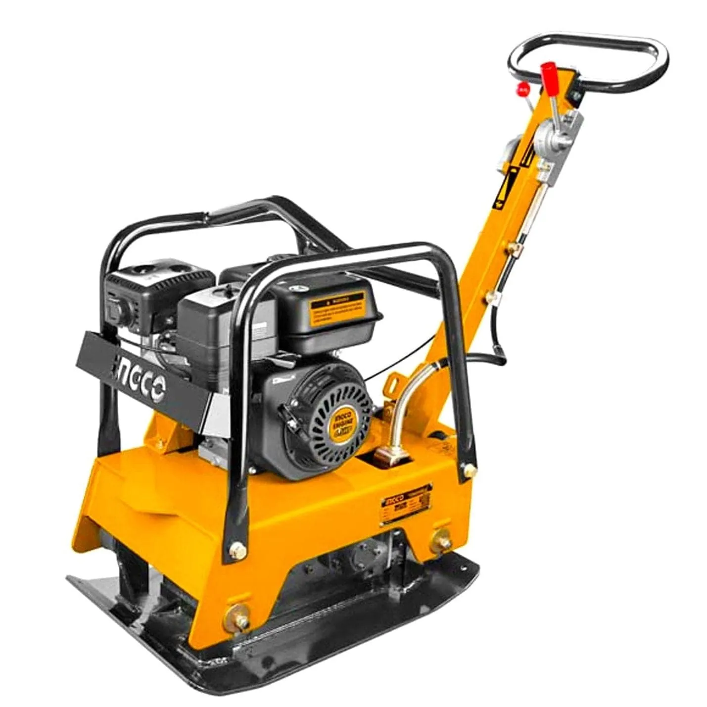 Ingco 4.8KW (6.5HP) Gasoline Reversible Plate Compactor with 25kN Force – GCP125-2