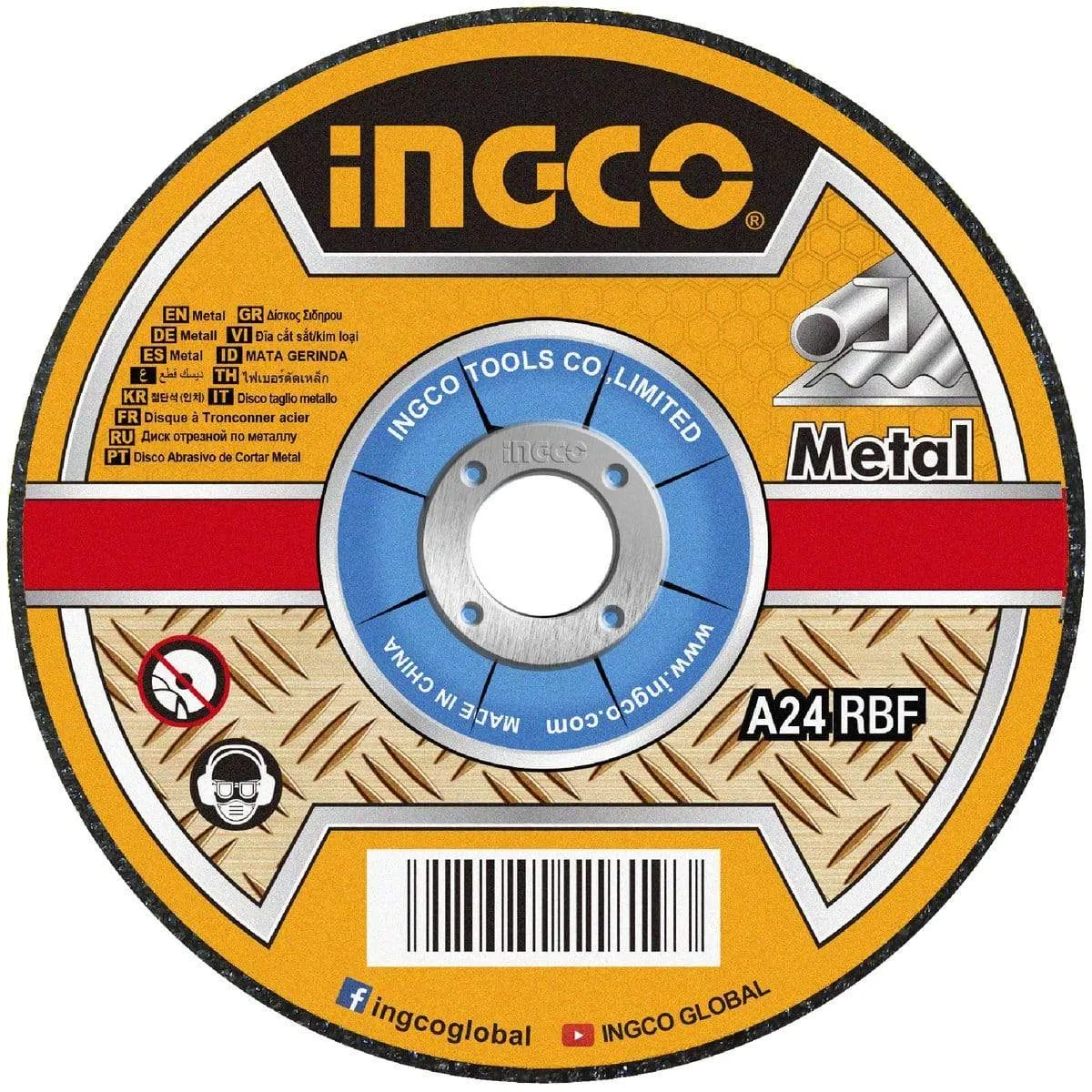 Ingco 7" Abrasive Metal Cutting Disc – MCD301801
