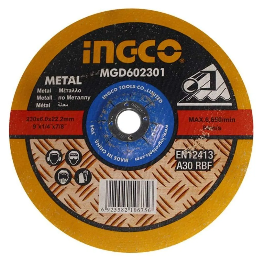 Ingco Abrasive Metal Grinding Disc 115mm - 230mm - MGD60-Series