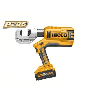 Ingco Cordless Lithium-Ion Hydraulic Crimping Tool with 20V Batteries – CTLI2002