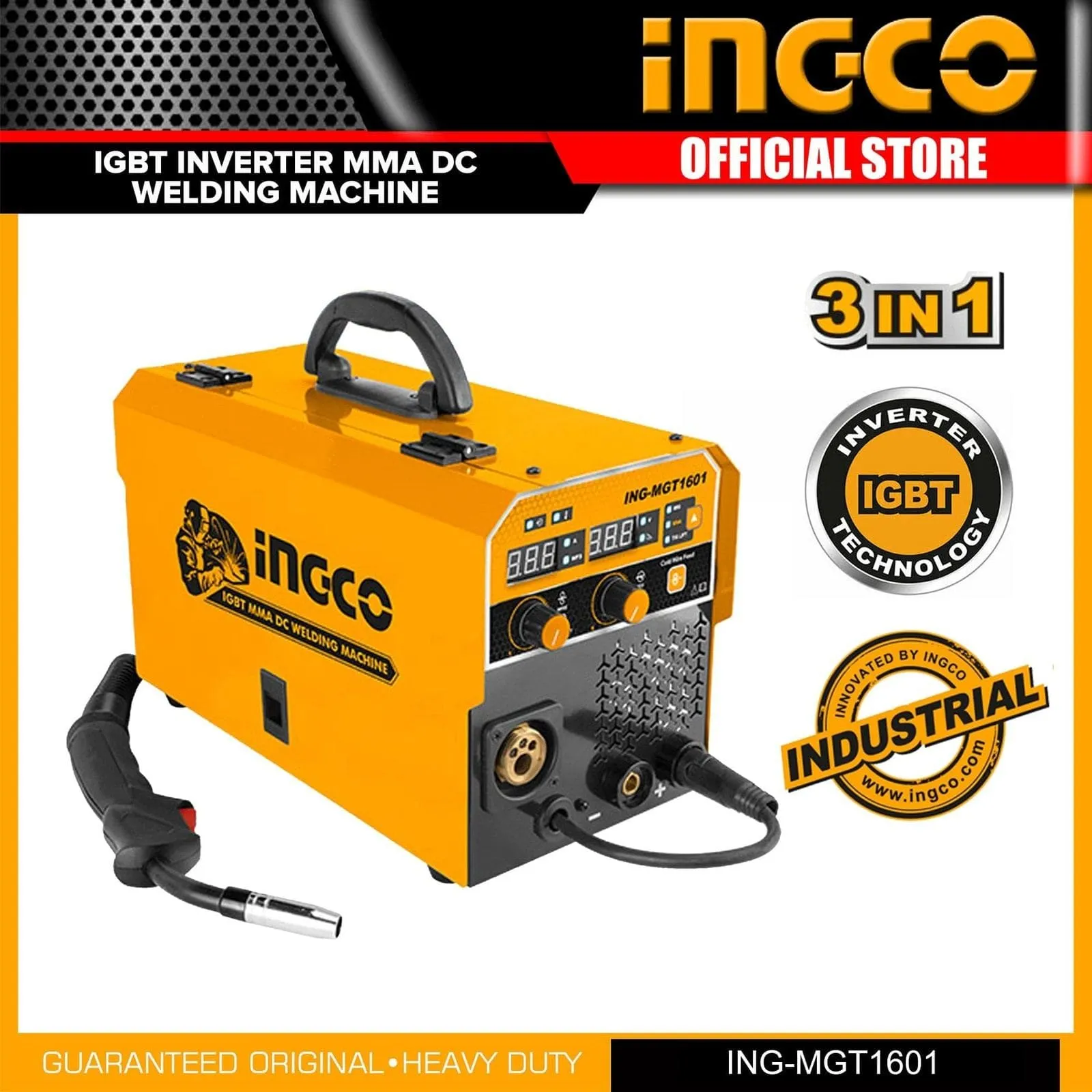 Ingco Inverter MAG/MIG/MMA/TIG Lift Welding Machine 160 AMP – ING-MGT1601