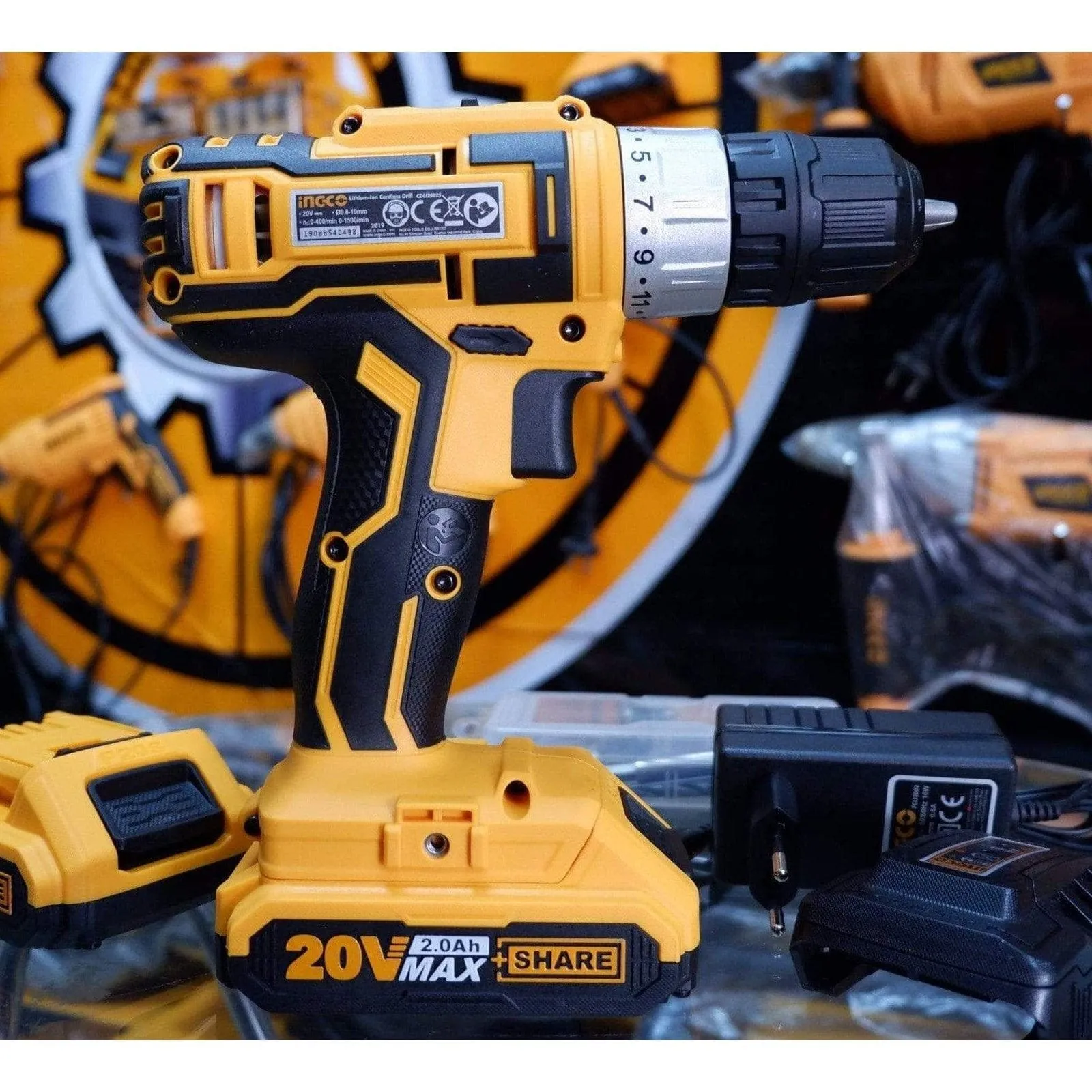 Ingco Lithium-Ion Cordless Drill 20V - CDLI20025