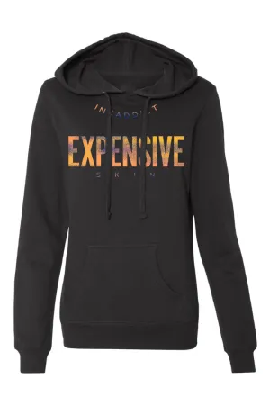 InkAddict WOMENS EXPENSIVE SKIN PULLOVER Hoodie BLACK / CHROMA