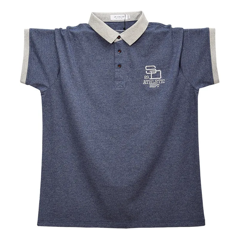 INSTOCK-Men's loose large size lapel short-sleeved T-shirt