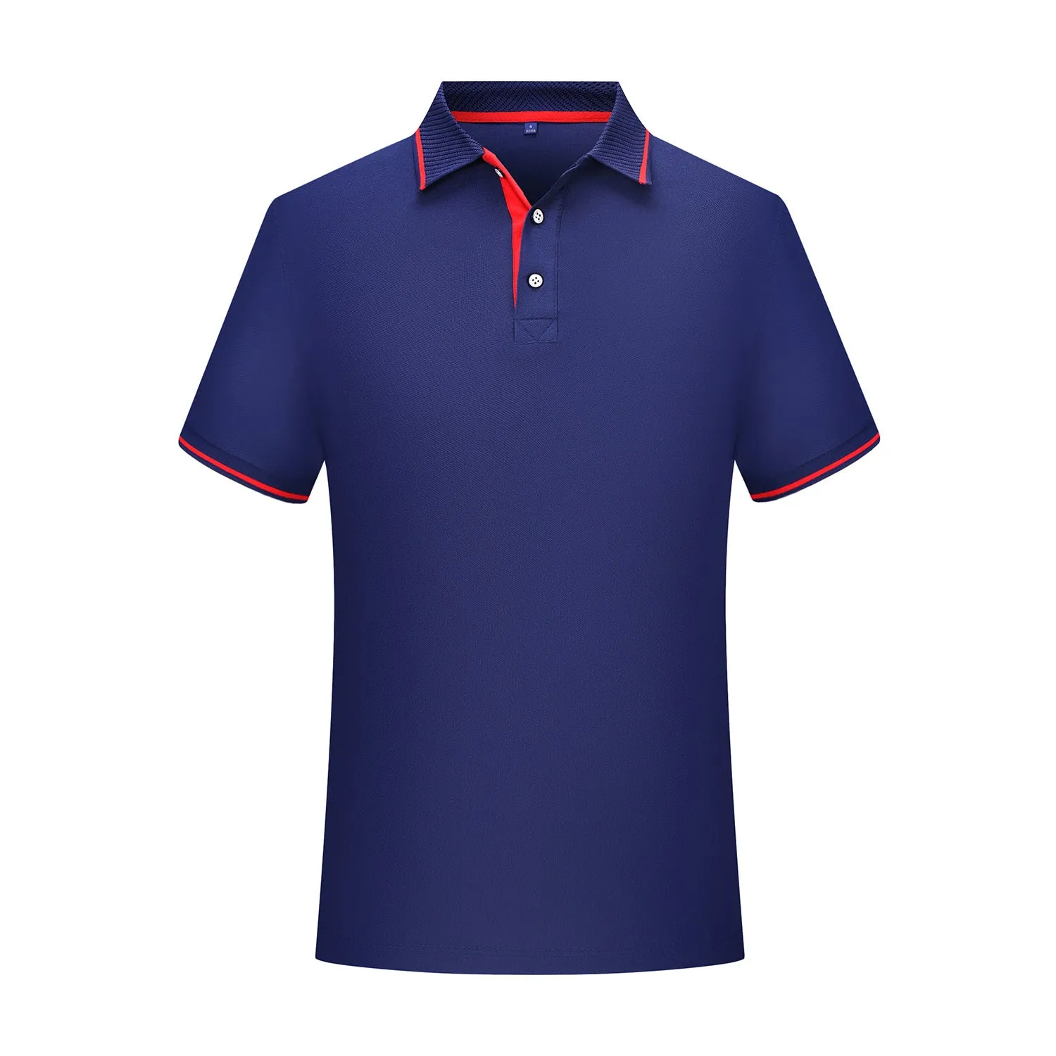 INSTOCK-Men's pure cotton lapel shirt sleeve embroidery POLO