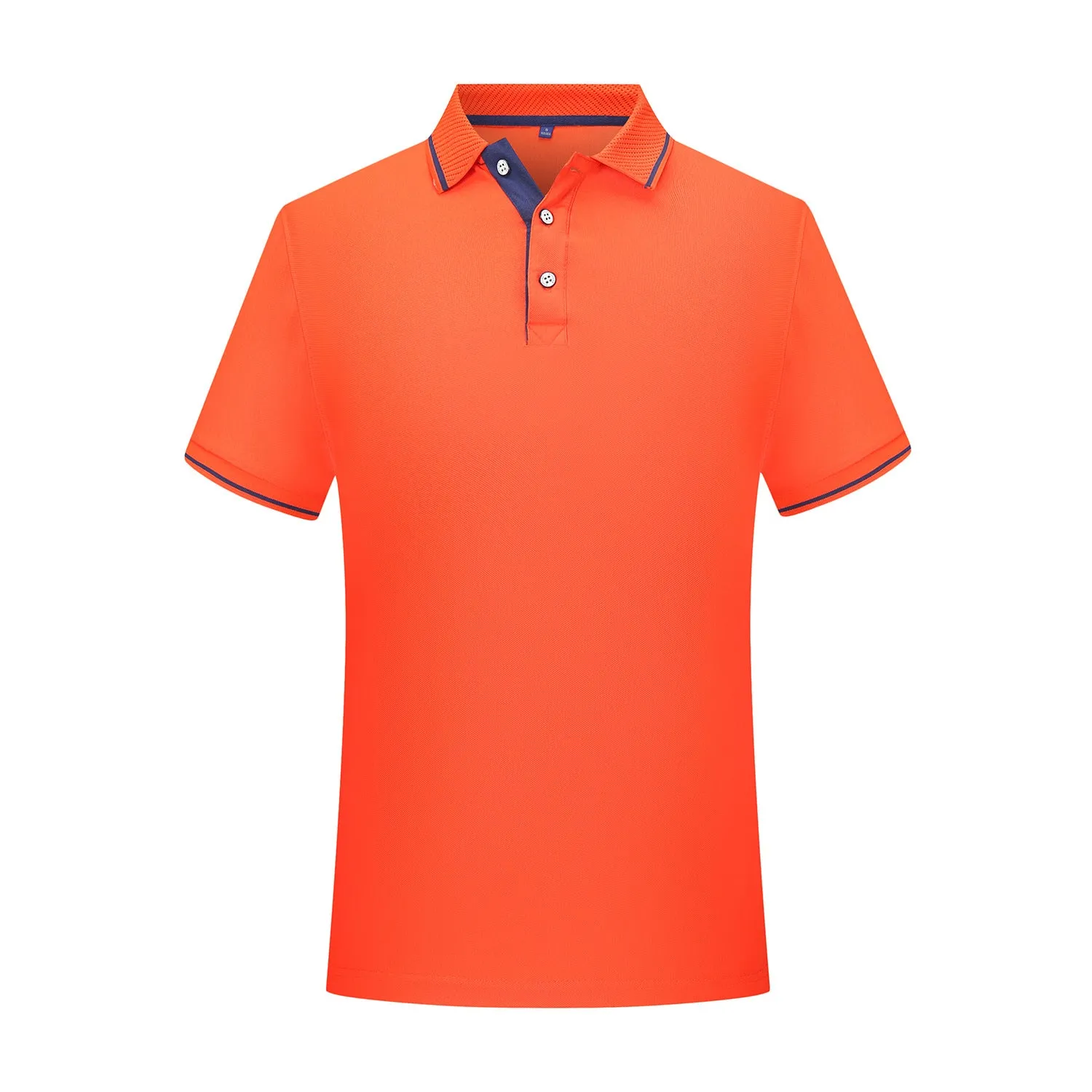 INSTOCK-Men's pure cotton lapel shirt sleeve embroidery POLO