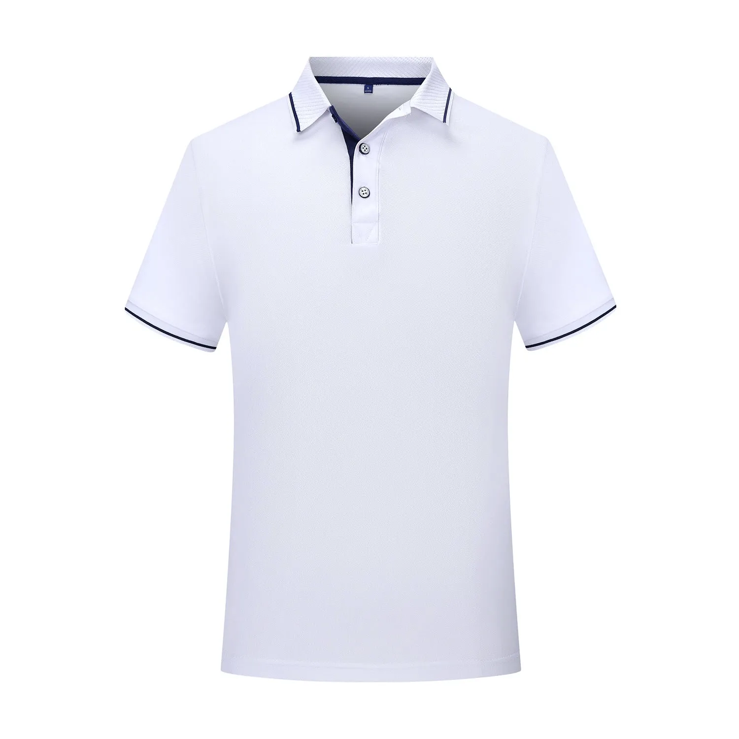 INSTOCK-Men's pure cotton lapel shirt sleeve embroidery POLO