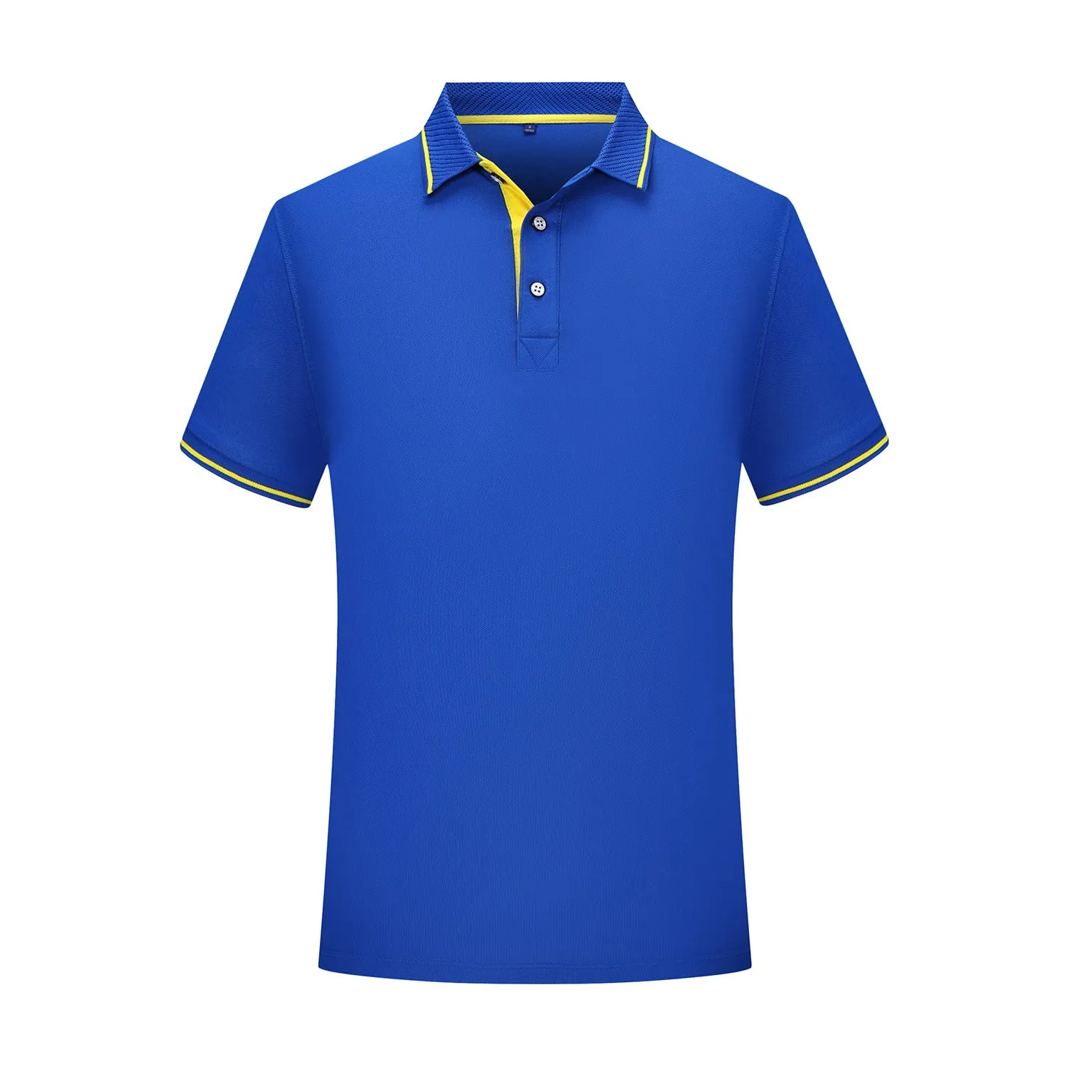 INSTOCK-Men's pure cotton lapel shirt sleeve embroidery POLO