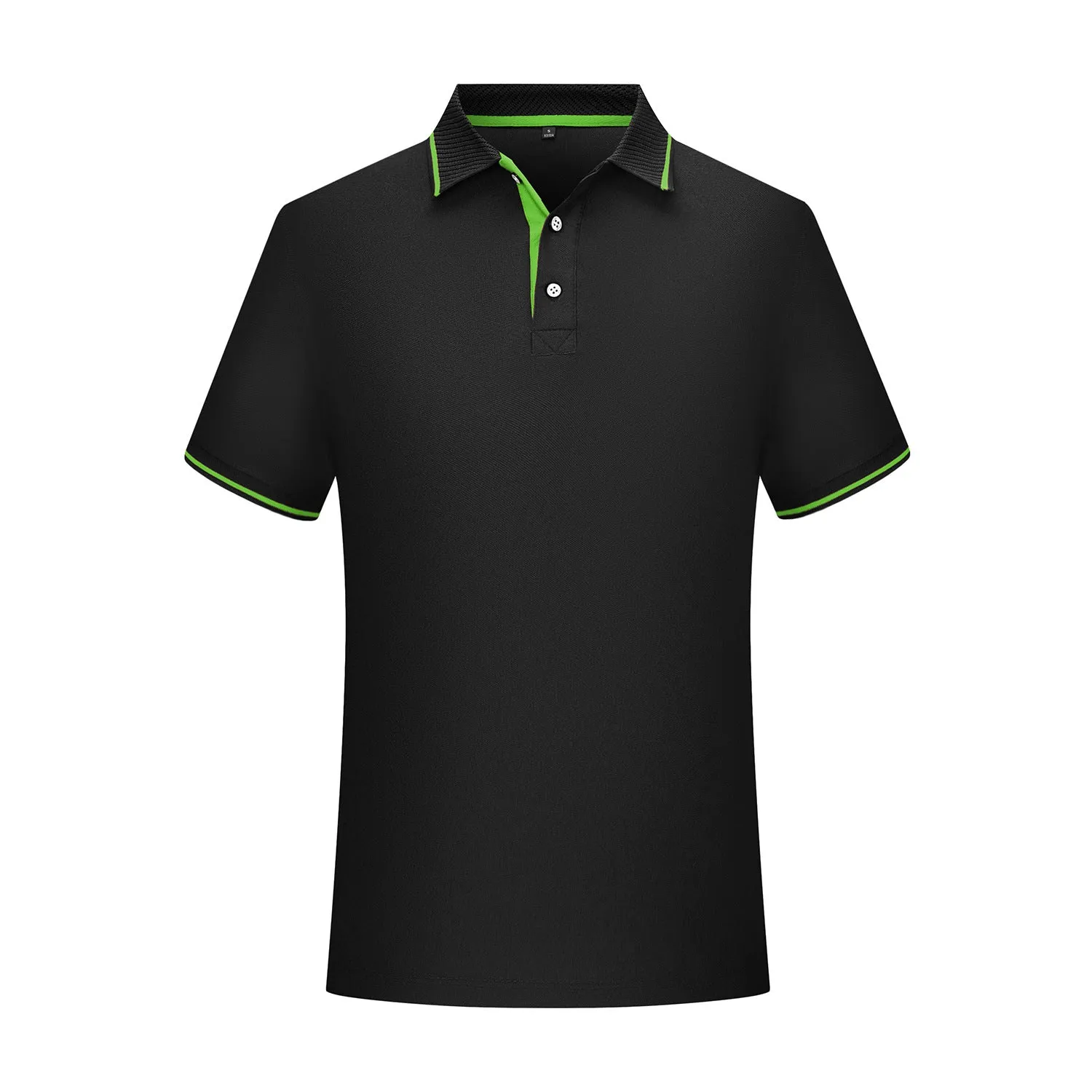INSTOCK-Men's pure cotton lapel shirt sleeve embroidery POLO