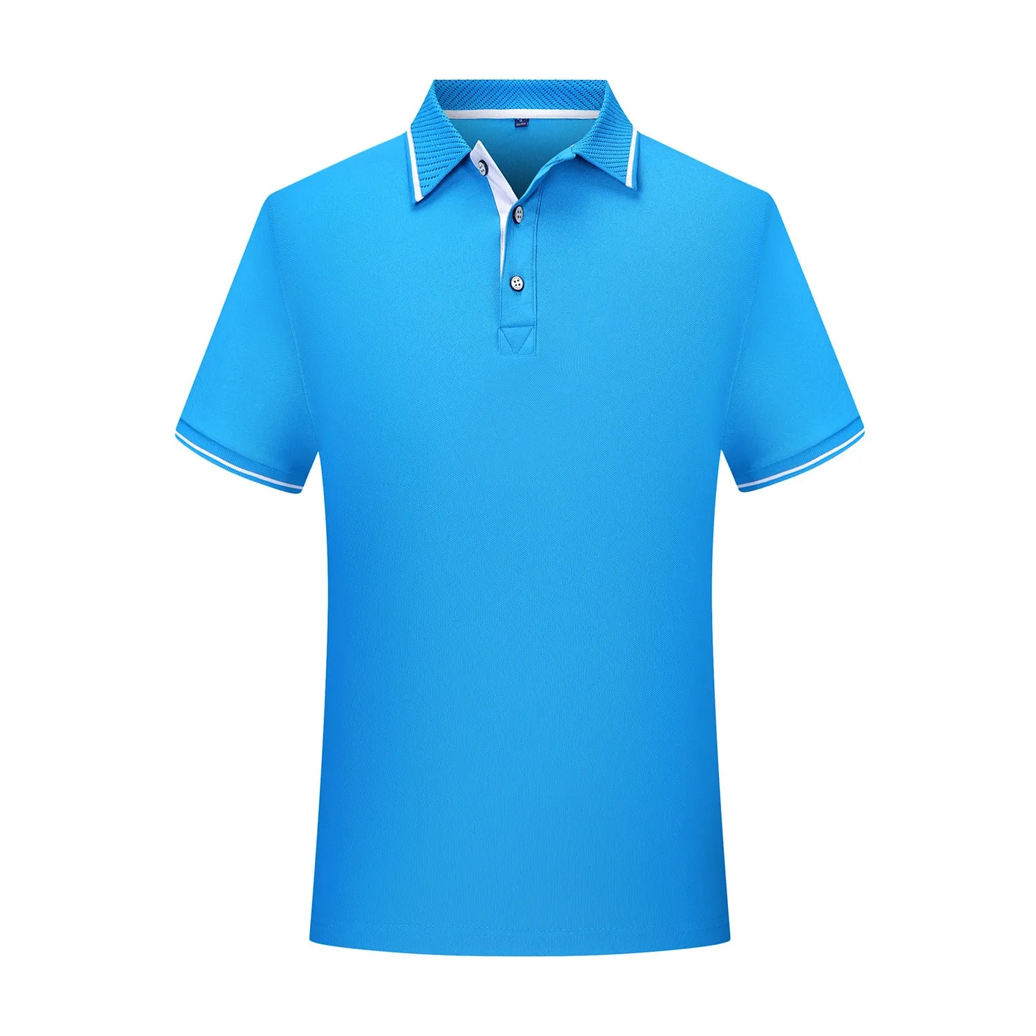 INSTOCK-Men's pure cotton lapel shirt sleeve embroidery POLO