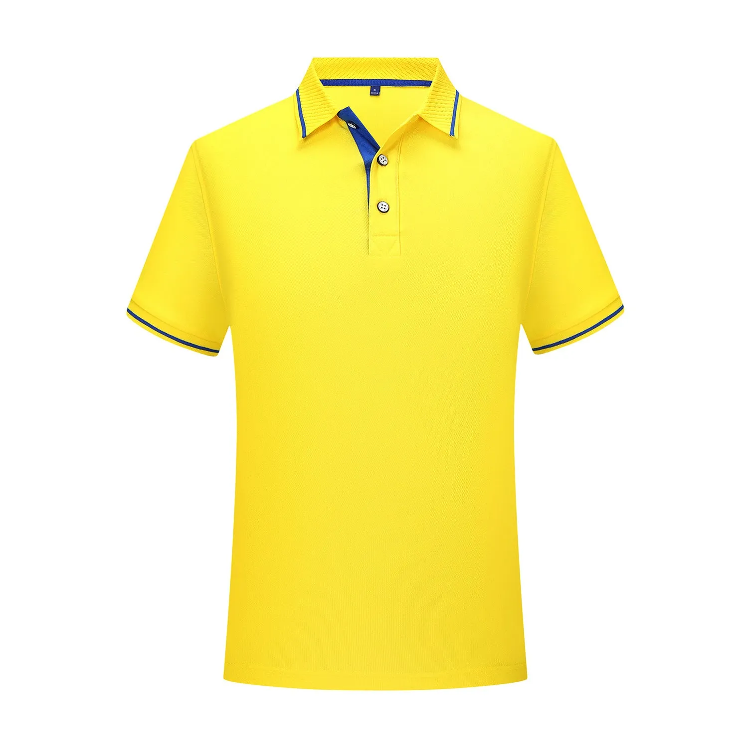 INSTOCK-Men's pure cotton lapel shirt sleeve embroidery POLO