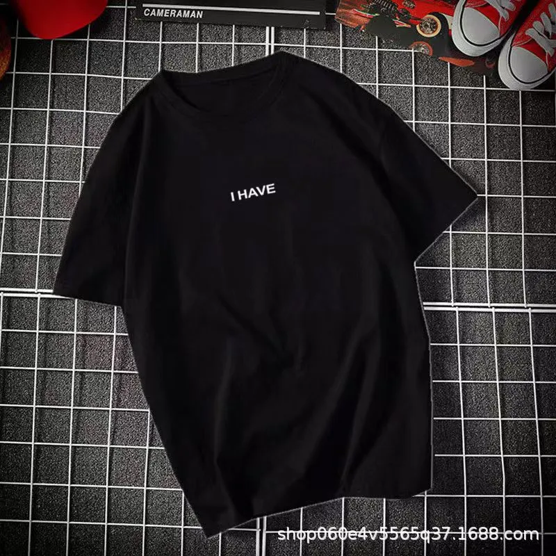 INSTOCK- Men's pure cotton round neck T-shirt