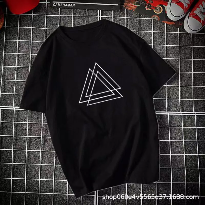 INSTOCK- Men's pure cotton round neck T-shirt