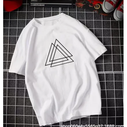 INSTOCK- Men's pure cotton round neck T-shirt