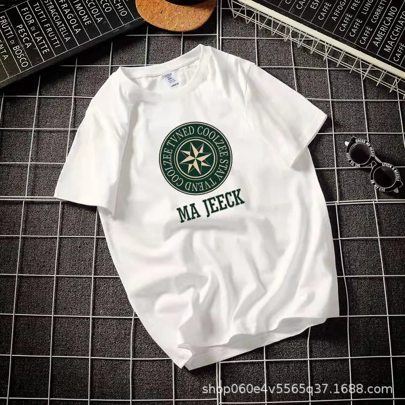 INSTOCK- Men's pure cotton round neck T-shirt