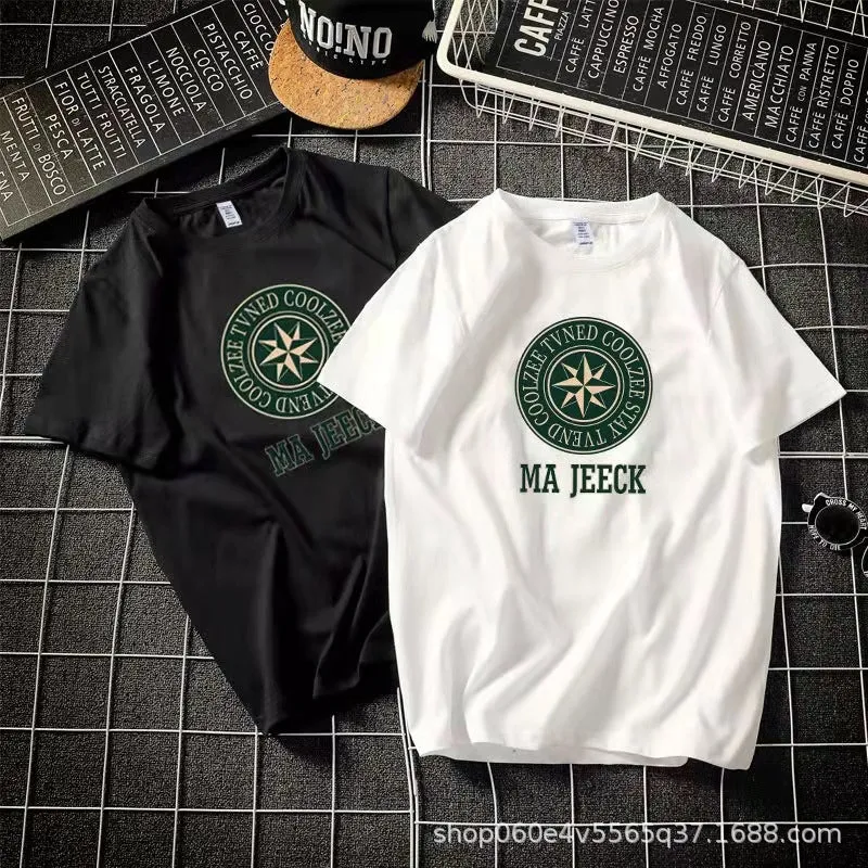 INSTOCK- Men's pure cotton round neck T-shirt