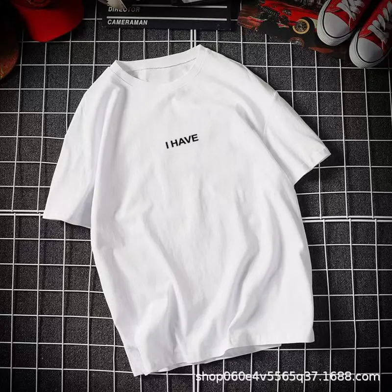 INSTOCK- Men's pure cotton round neck T-shirt