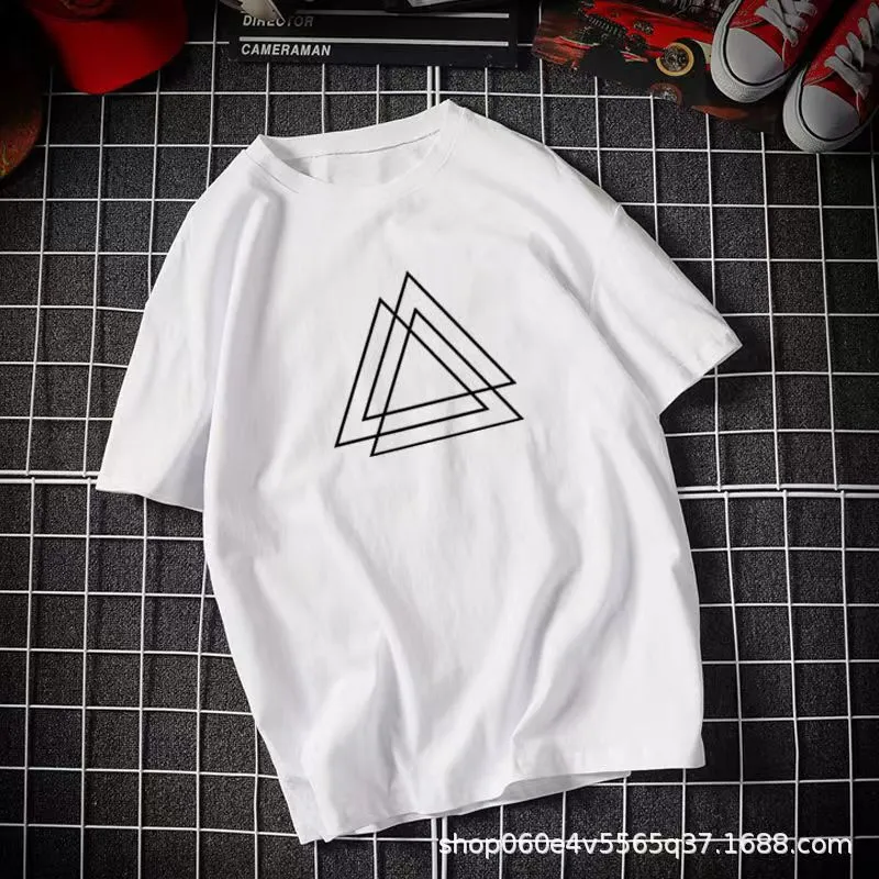 INSTOCK- Men's pure cotton round neck T-shirt