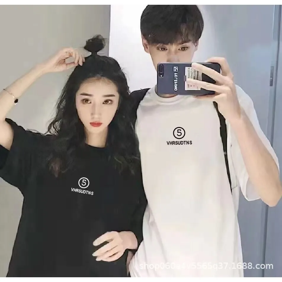 INSTOCK- Men's pure cotton round neck T-shirt