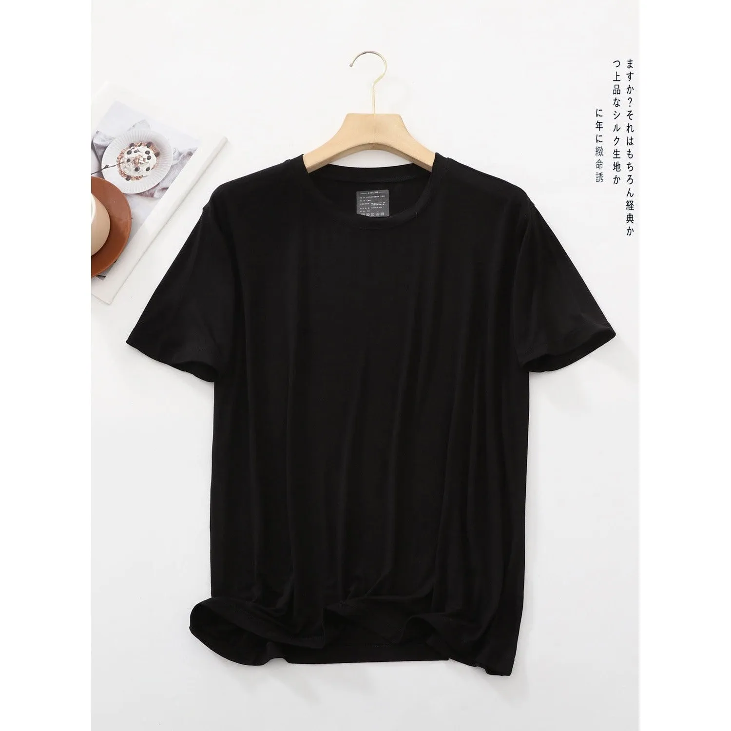 INSTOCK- Men's short-sleeved modal round neck loose T-shirt