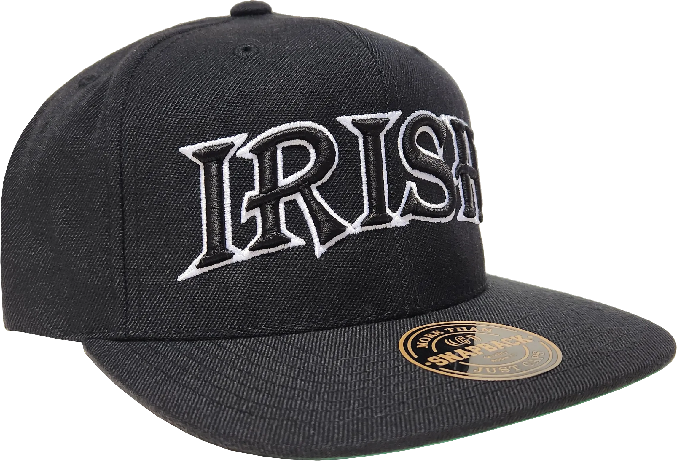 Irish Snapback Black White
