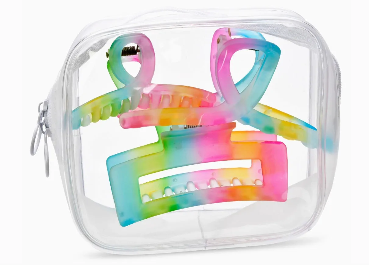 IScream - 3 Pack Rainbow Clips in Reusable Pouch