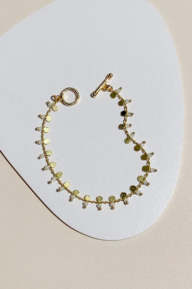 Jaena Crystal Chain Bracelet