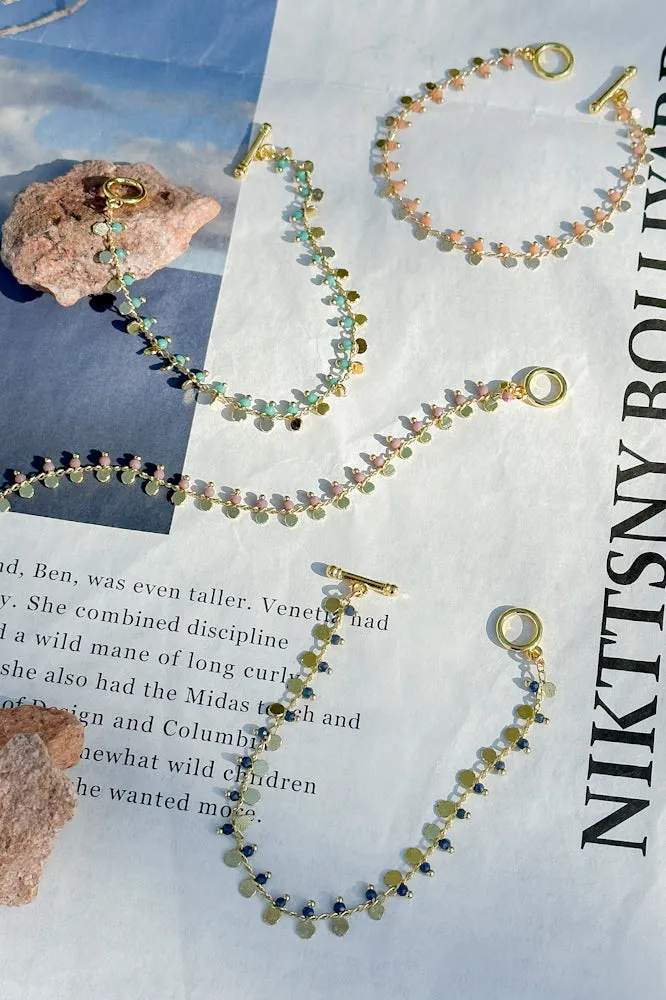 Jaena Crystal Chain Bracelet