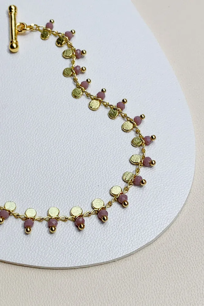 Jaena Crystal Chain Bracelet