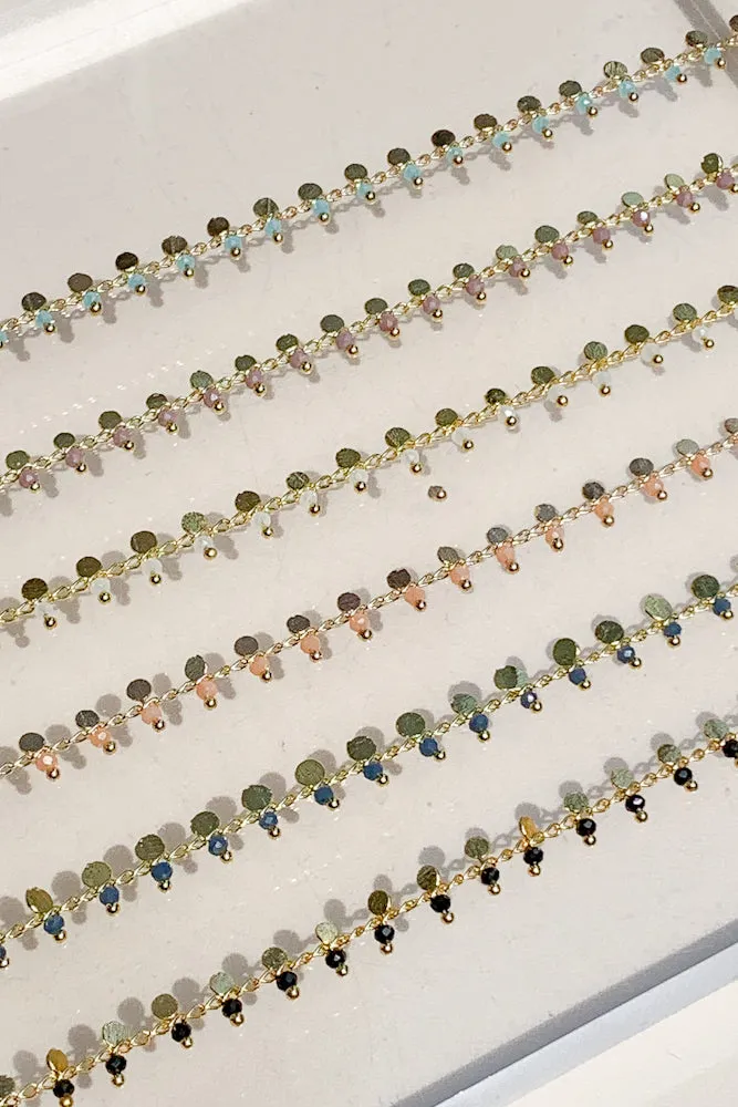 Jaena Crystal Chain Bracelet
