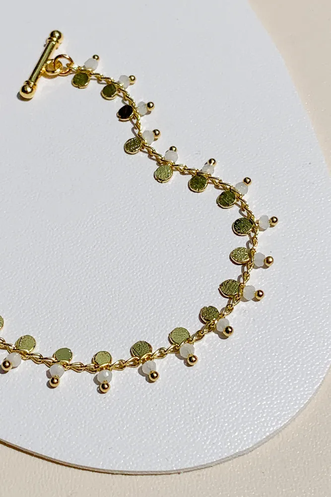 Jaena Crystal Chain Bracelet
