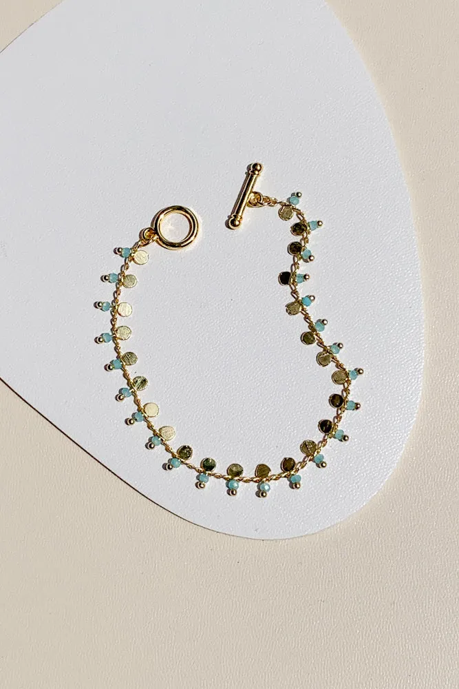 Jaena Crystal Chain Bracelet