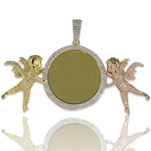 JDA1025 - Silver Angel Picture Frame Pendant