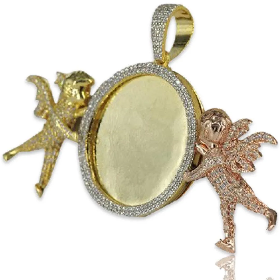JDA1025 - Silver Angel Picture Frame Pendant