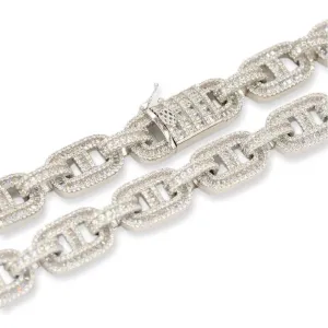 JDB1000 - 12MM CZ Silver Chain