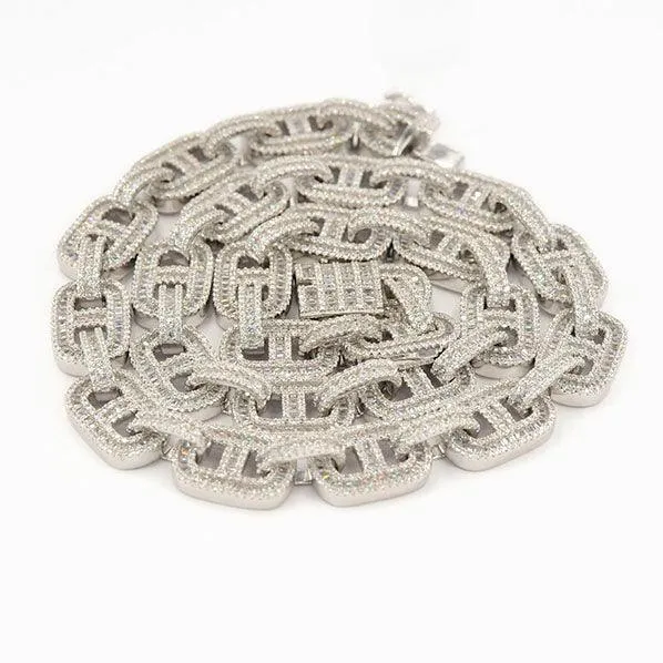 JDB1000 - 12MM CZ Silver Chain