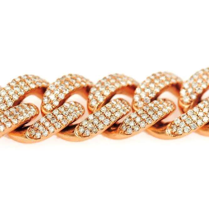JDBR121.8 - DIAMOND CUBAN LINK BRACELET