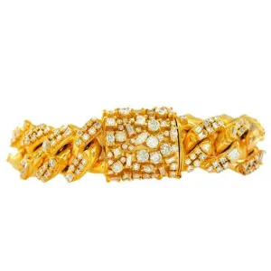 JDBR2691 - DIAMOND CUBAN LINK BRACELET