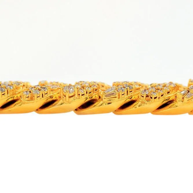JDBR2691 - DIAMOND CUBAN LINK BRACELET