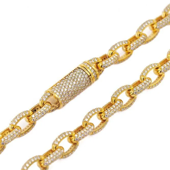 JDBR46.5 - DIAMOND CABLE LINK BRACELET