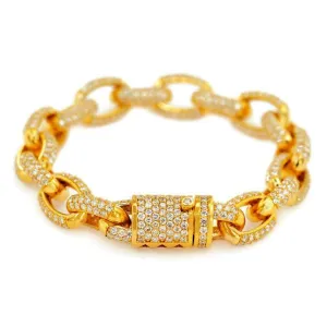 JDBR46.5 - DIAMOND CABLE LINK BRACELET