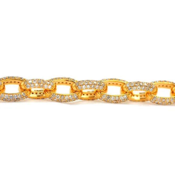 JDBR46.5 - DIAMOND CABLE LINK BRACELET