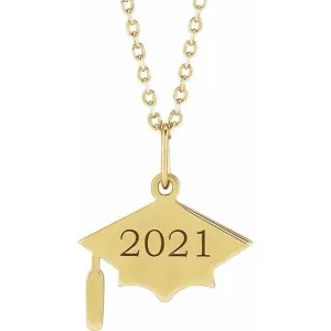 JDSP87765 - GRADUATION CAP NECKLACE