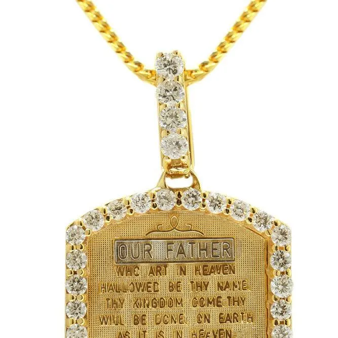 JDTK-P170823-020 Custom Diamond "The Lord's Prayer" Pendant